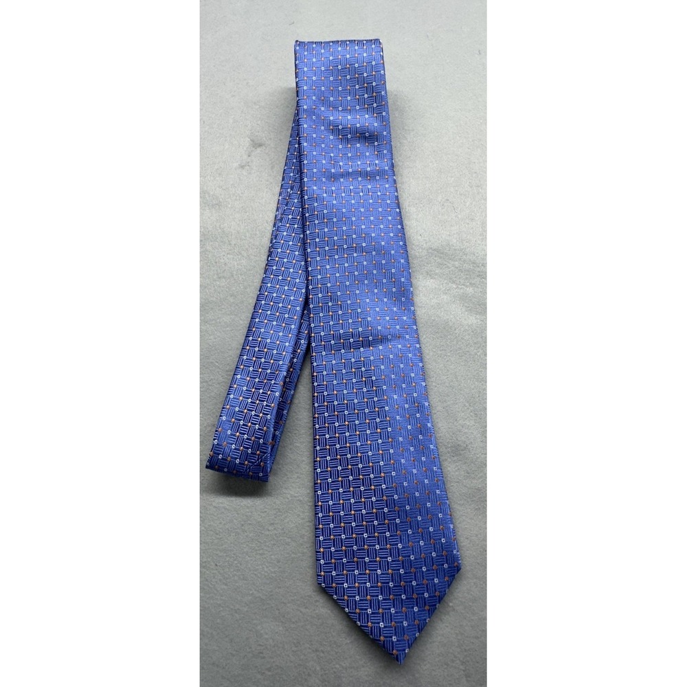 Michael Kors Men's Blue 80% Silk Tie One Size Classic